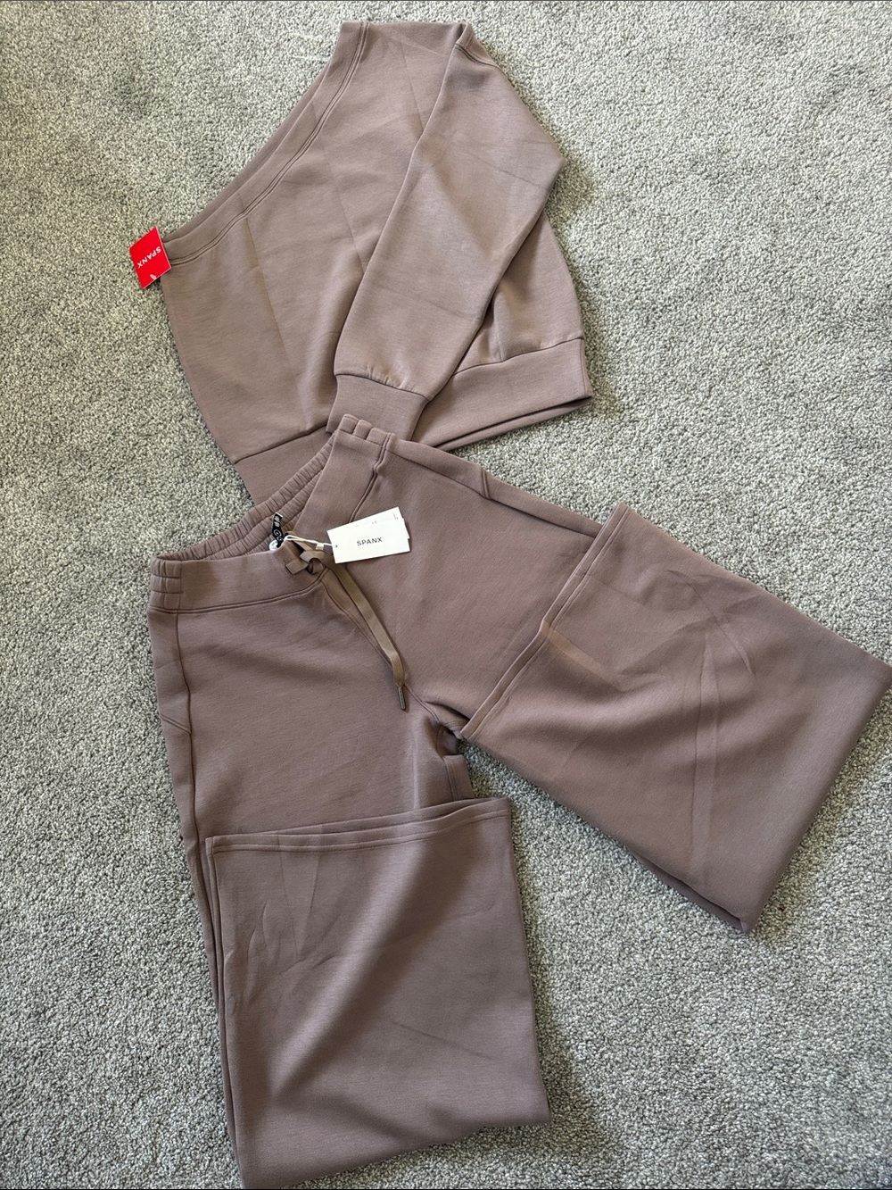 SPANX Cozy Mauve Two-Piece Lounge Set
